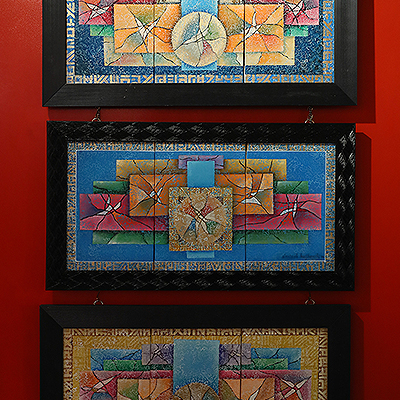 افتتاح نمایشگاه آثار تجسمی هنرمندان کهگیلویه و بویر احمد / رونمایی اثر نگارگری ای سرافراز میهن