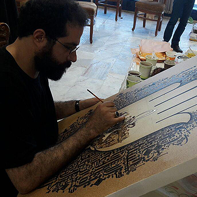 سعید نقاشیان «معلی» را با موضوع عاشورا نقش کرد